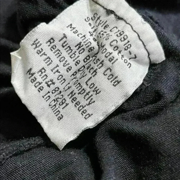 JOHNNY WAS Soft Stretch Scoop Neck Tunic Tank Top Size XS Black - Picture 3 of 3